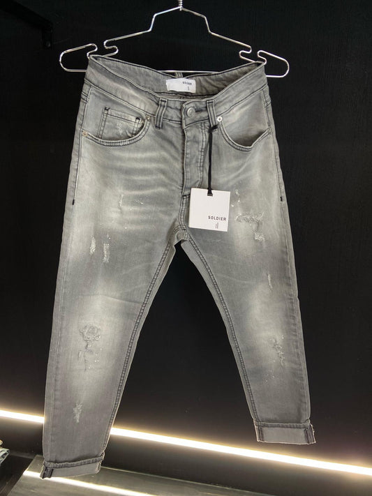 Jeans Grigio Soldier